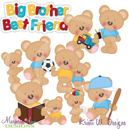 Big Brother Best Friend Exclusive Cutting Files + Clipart - Click Image to Close